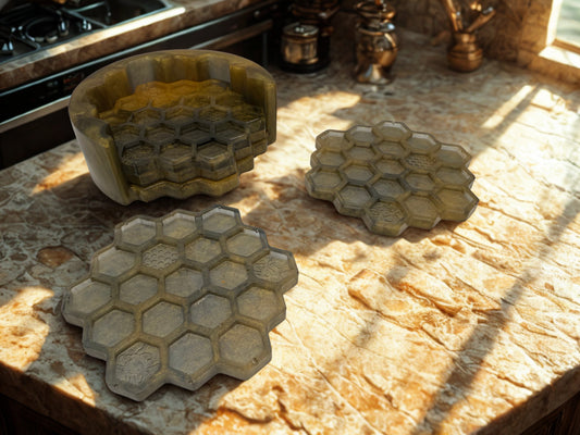 Bee HIVE! Coaster Set