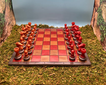 Red & Gold Gryffindor Colors Chess Set