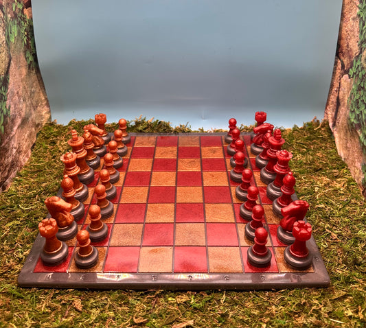 Red & Gold Gryffindor Colors Chess Set