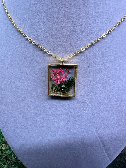 Dried Flower Pendant