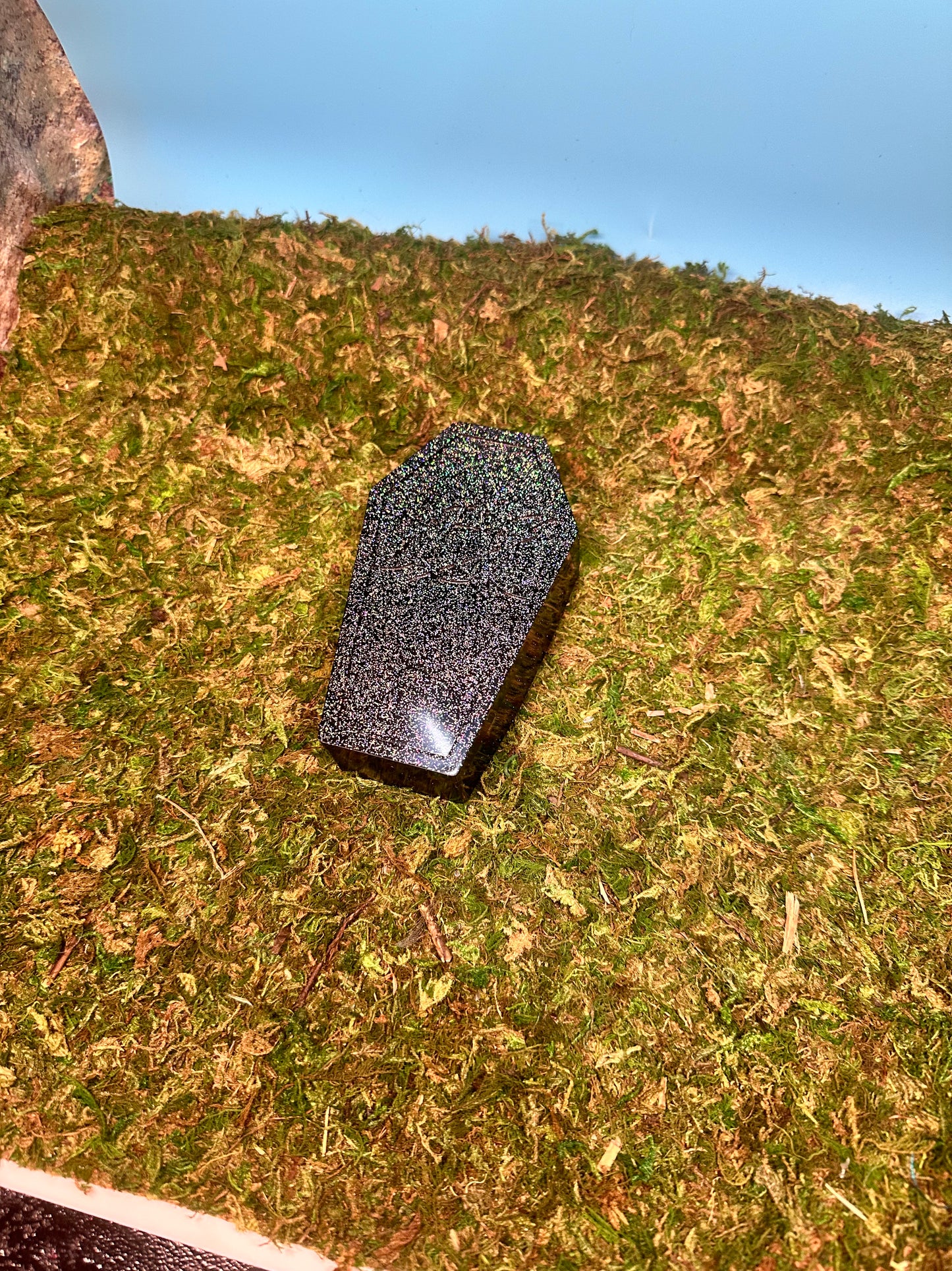 Glittery Coffin Trinket Box