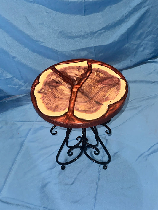 Burnt Orange End Table