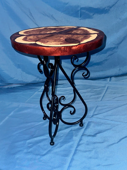 Burnt Orange End Table