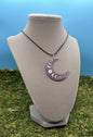 Crescent Moon Pendant with Moon Phases