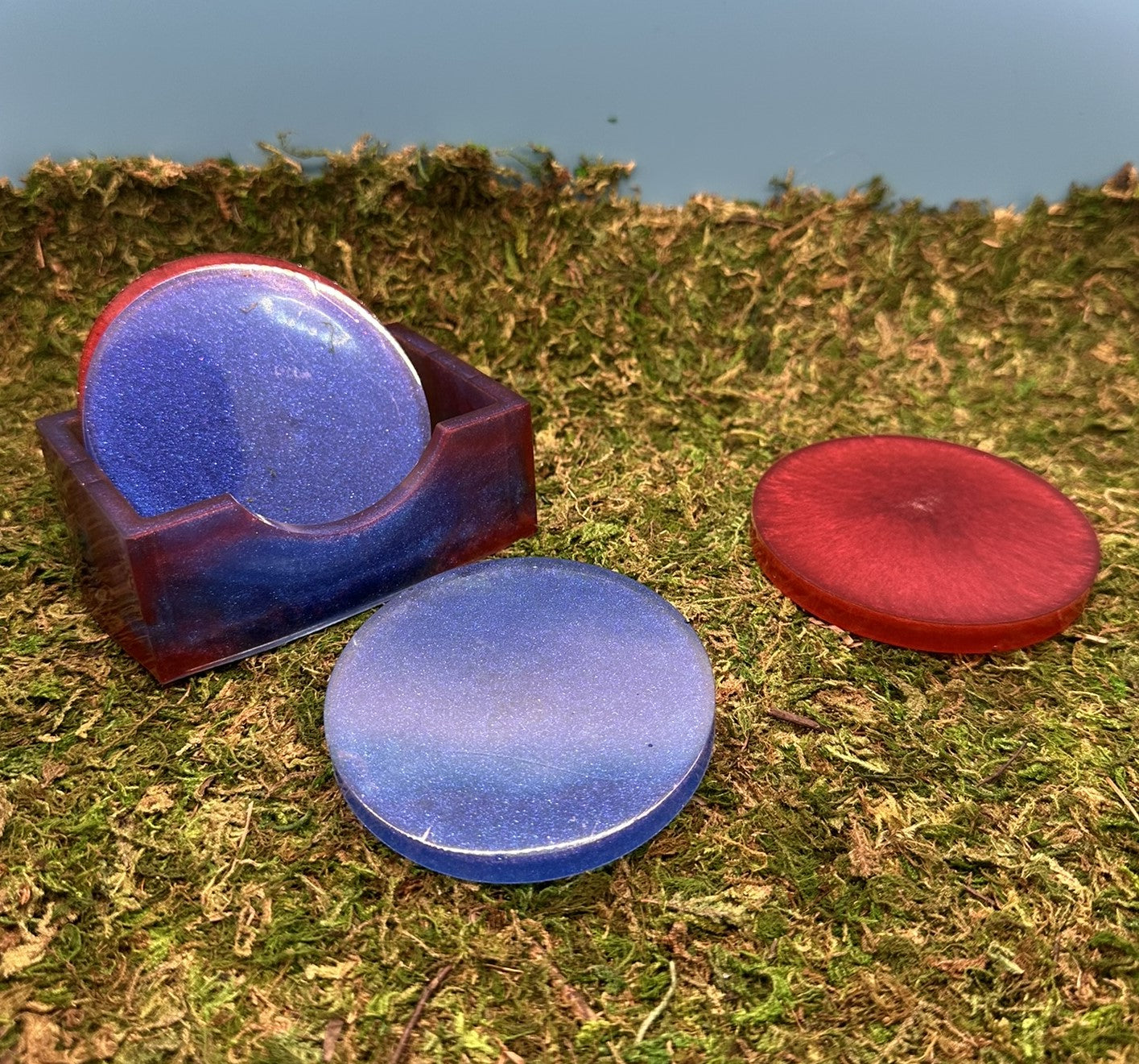 Red vs Blue Coaster Set