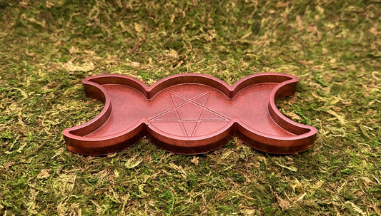 Blood Red Moon Goddess Tray